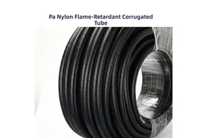 Heavy Duty PP Flame Retardant Corrugated Tubing 7.5mm to 106mm High Load Bearing Flexible Plastic Conduit for Machinery