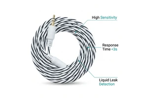 Factory Water Leak Sensor Cable 13 Ohm Per 100m Conductive PE Alloy Wire for Basement Water Leak Detection Cable