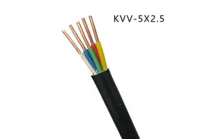 High Quality 5x2.5mm² KVV Control Cable Multi-core PVC Sheathed Pure Copper Electrical Wire for Power Distribution and Signal