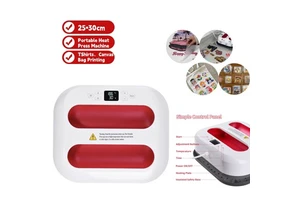 Large 25x30cm Portable Heat Press for TShirts Canvas Bags Labels Sublimation Craft Machine