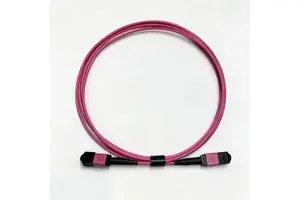 8 12 24 Core Om3 Om4 Fiber Optic Mtp Mpo Patch Cord cable For QSFP