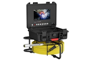 7-Inch 23MM Sewer Pipe Inspection Mini Camera 20M Cable 5MM Diameter Drain Industrial Endoscope Night Vision CMOS Micro SD Card