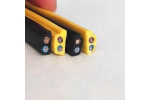 Customized Industrial BUS Cable 2x1.5mm Tinned Copper PE Insulation Flexible Flat Cable
