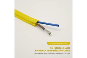 ASI-BUS Double-Core Tin-Plated Copper Conductor Profiled Flat Communication Bus Cable AS-Interface2*1.5 Yellow/Black Wire Cable
