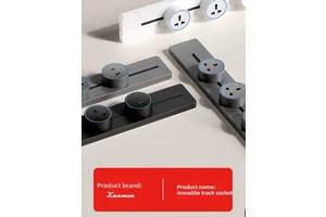 International Standard British-style Multi-functional Aluminum Kitchen Power Rail Socket 10A European American Specifications No