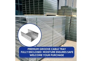 Factory Direct Groove Cable Tray Complete Sizes Custom Colors for Factory Warehouse Logistics Center Cable Management