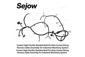 Custom High Flexible Shielded Multi Pin Main Control Wiring Harness Cable Assembly For Industrial Machinery System
