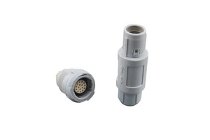2P 19 Core Plastic Straight Push Pull Self-locking Connector LKT Endoscope Connector Industrial Camera Connection Cable