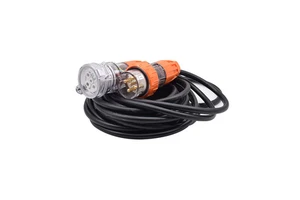 Karwoll Industrial Plug Socket with Wire OEM Power Cord 56 Series 20A 1 Outlet Standard Grounding Cable Plug Connector