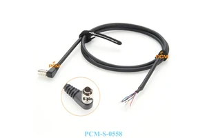 Hirose HR25-7TP-8P Male Elbow to Open End Power I/O Trigger GPIO Signal Cable for Cognex Omron SICK Dahua CCD Camera Sensor