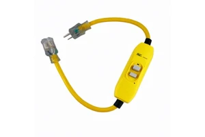 American Standard Transparent Light Strip 0.61m 15A GFCI Leakage Protection 5-15r Extension Cord