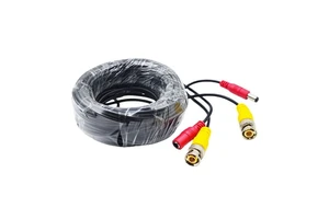 Industrial Security Analog Camera Extension Cable BNC+DC 2-in-1 Integrated CCTV Video Cable Copper Conductor PVC Customizable