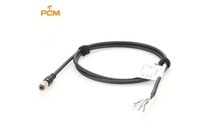 HR10A-7P-6P Trigger Power Cable Hirose 6 Pin Male to Open End I/O GPIO Cable for Basler Gige AVT CCD Camera Machine Vision Robot