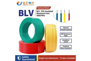 BLVV Double PVC Sheath Aluminum Cable Anti Moisture Wear Resistant BLV Single Insulated Building Wire For Wall Mount
