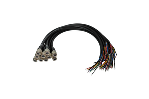For HR10 Compatible 12Pin Industrial Camera Trigger Cable Push-Pull Self-Locking Drag Chain IP67 Rated for Wire Connections