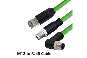 M12 to RJ45 Ethernet Cable 8-core X-type Encoding Cable Right Angel Industrial Camera High Flexibility Drag Chain Ethernet Cable