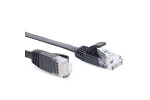 UFRIEND High Quality Flat Cable Cat5 Cat6 Ethernet LAN RJ45 8P8C Male-Female Extension Patch Cord UTP PVC CE RoHS Certified