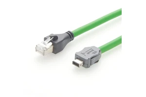 IX Industrial Cat6a RJ45 Cable for Power Over Ethernet PoE Systems, Industrial Switches, 10Gbps IX B-Key RJ45 Cable