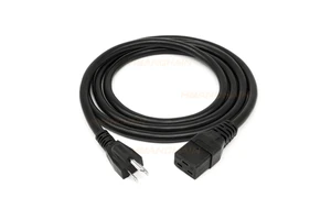 Server Power Extension Cable 5-15P to C19 16AWG Wire for Network Equipment