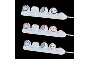 Universal EU Plug 15A IP44 Copper Multi Outlets Power Strip Extension Cord With USB Ports For Office Hotel Room Desktop
