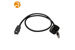 Custom USB-C To Special Industrial Connector Data Cable 500mm 12V PVC Insulated High-Speed Device Communication Wiring Harness