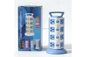 Tower Extension Lead With USB Slots, 15 Way Extension Tower Power Strip, Tower Extension Socket For Home, Office
