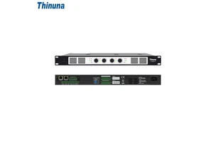 Thinuna IP-4450AP III SC IP PA System 70/100V 4-Channel 500W POE Network Digital Power Amplifier with SIP/ONVIF & Dual RJ45