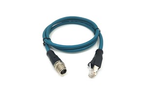 Ethernet Cable OP-87359 2m Cable M12 X-coded to RJ45 Molded Camera Cable