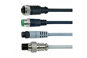 OEM M12 Connector 8Pin X Code to RJ45 Molded Cable Industrial Camera Cat6 Ethernet Cable Industrial Fieldbus