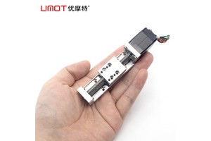 Micro Nema 8 Stepper Motor Linear Actuator Lead Screw Stage 20-100mm Stroke 2mm 4mm Lead CNC Robot Slide 18mNm 0.5A ±0.03mm