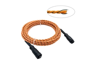 2-Core Liquid Leakage Sensing Rope Non-Positioning Water Leak Detection Cable Security & Protection Devices for Water Leak
