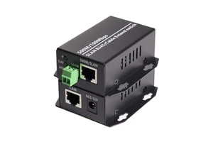 100Mbps Network Extender Over Cat5/6 Cable 500m 1640ft Ethernet Plug and Play 500-2KM Distance Extender Network Repeater