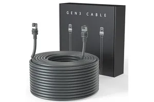 26AWG Starlink Gen 3 Network Cable Outdoor Waterproof Tinned Copper Conductor Extension Cable PVC Jacket Braid 23M/46M