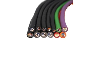 PVC Industrial Drag Chain Cable 2-8 Cores 20-24AWG IP67 Low Voltage 200m/roll For CNC Energy Robot Applications