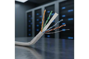 Factory Price CAT6 UTP Cable PVC Jacket Twisted Cord Network Copper Communication Cables OM3 Fiber Solid Conductor CE Certified