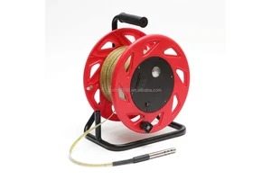 200m Portable Steel Tape Water Level Meter with Plastic Reel, 15mm Probe, 9.8mm Cable, for Deep Wells & Hydrology
