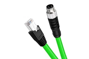 Factory High Flexibility M8 4pin Male RJ45 Plug Shielded Industrial Camera Drag Chain Cable Double Ended Communication
