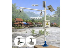 Flood Monitoring System Real Time Alert Sensor Remote Hydrological Early Warning Device for Disaster Prevention