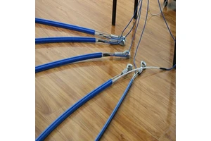 Grain Temperature and Moisture Monitoring Cables in Steel Silo