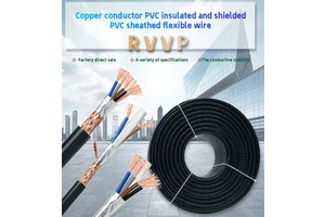 Flexible RVVP Multi Core Copper Shielded Control Cable Industrial Automation Signal Transmission Instrumentation Wiring