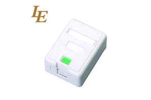 CAT5E Networking White Surface Mounted Panel RJ45 & UTP Krone IDC Box with STP Cat5e PCB Jack Terminal Box ROHS for Certified