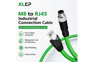 Factory High Flexibility M8 4Pin Male to RJ45 Shielded Industrial Camera Drag Chain Communication Cable
