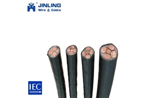 Flexible 5 Core PVC Power Cable Stranded Portable Equipment Machinery Industrial Copper