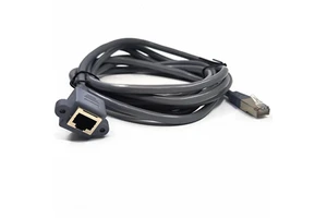 High Speed RJ45 Male to 8P8C Angled RJ45 Female Network Extension Cable