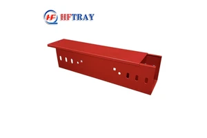 OEM Hot-Dip Galvanized Metal Square Ventilated Perforated Industrial Data Center Construction Fireproof High Capacity Cable