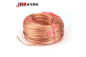 Factory Price Pure Copper Busbar Cable Flexible 1.5-150 Square Millimeter Stranded Wire for Welding Power Electrical Wires