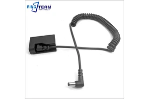 For Canon EOS 2000D 1300D 1500D 1100D Rebel T7 T6 Cameras 7.2V-8.4V 5.5*2.5mm DC Coiled Cable Wire With LP-E10 DR-E10 Coupler
