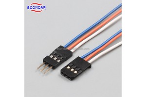 SCONDAR 2.54mm Pitch Custom Wire Harness Compatible with Futaba J/JR Connectors Connector Signal Servo Control Cable Assembly