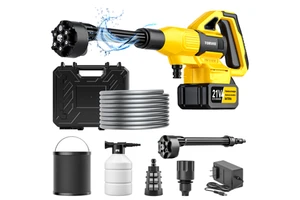 New Type 200W Auto Car Wash Machine Automatic 21v Lithium Battery High Pressure Car Washing Machine for Car