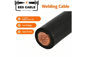 High Conductivity Pure Copper Welding Cable 16mm-120mm Industrial Grade 60A Rated 450V Low Voltage Highly Flexible